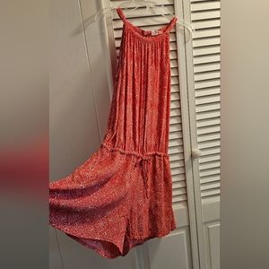 Gap red floral romper❤️🧡Super cute -just to small for me :/